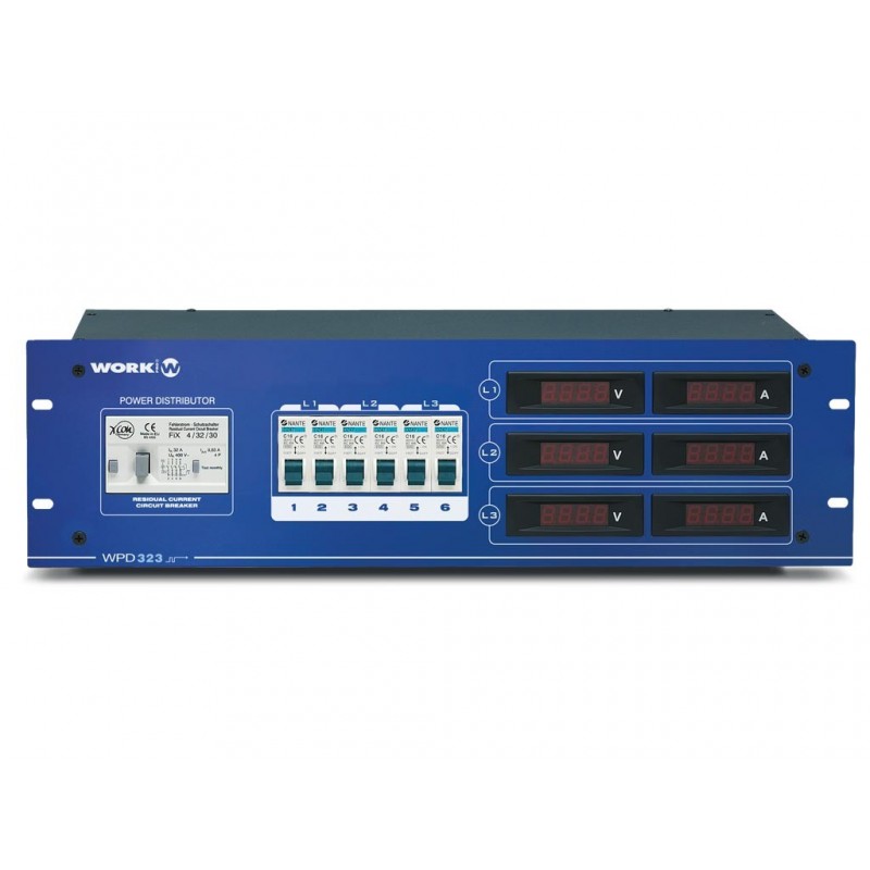 WORK WPD 323 POWER DISTRIBUTOR 32A TRI  6x16A PC16