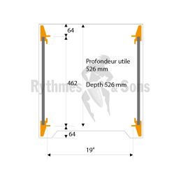 Rack baie 19 6U en Caramel