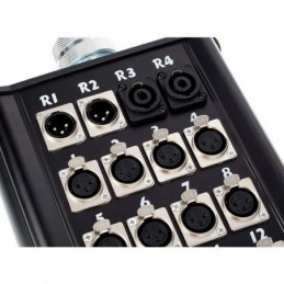 Boitier de scène 16 entrées, 2 sorties XLR et 2 fiches Speaker Twist