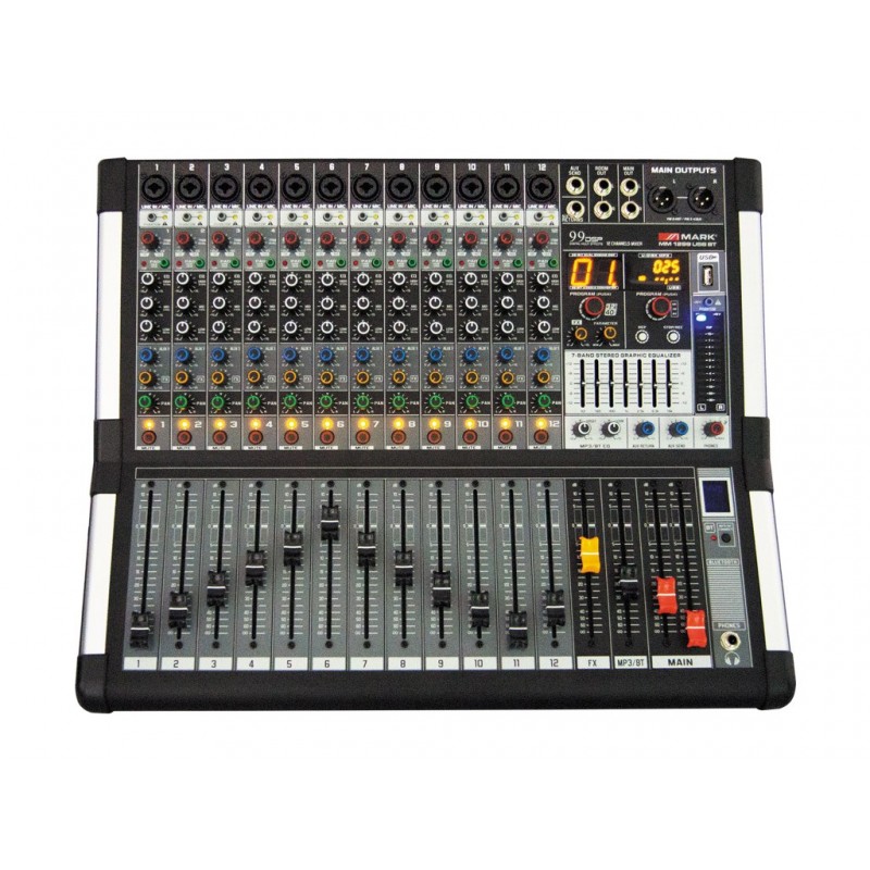 MARK MIXER MM 1299 USB - FX - BLUETOOTH 12 VOIES