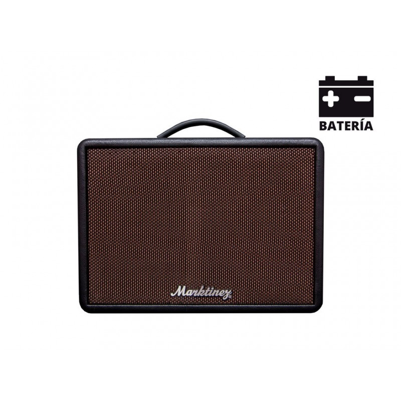 MARKTINEZ MGB 100 USB BAT AMPLI  GUITARE/BASSE BLUETOOTH FX 15W AVEC BATTERIE