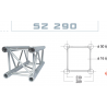 STRUCTURE ALU 290 CARREE 2M50
